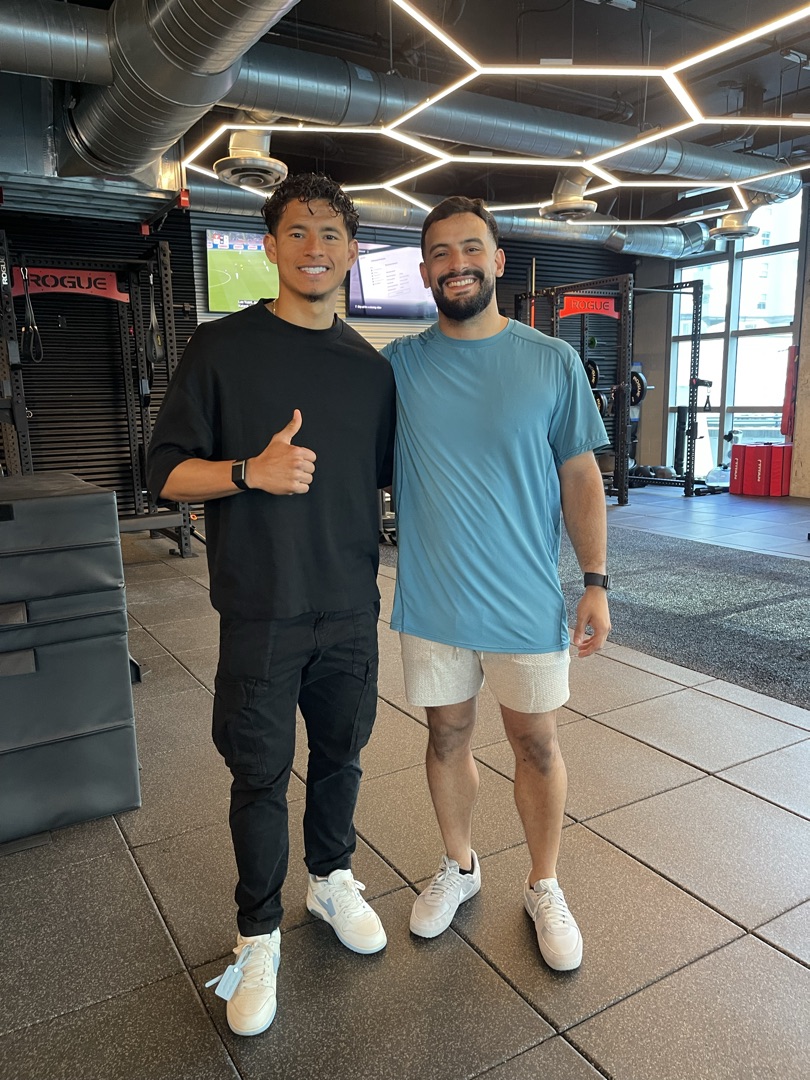 Athlete visiting the Crown Performance facility